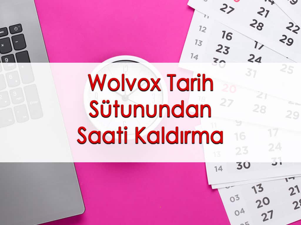 Wolvox Tarih Sütunundan Saati Kaldırma