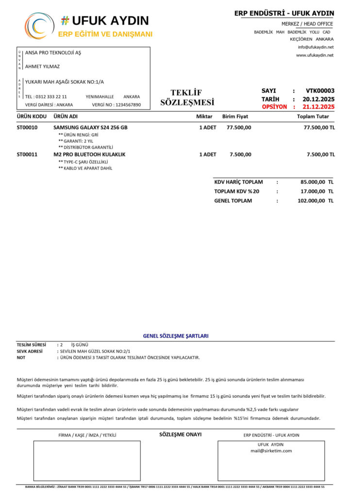 Premium Teklif Tasarımı 2