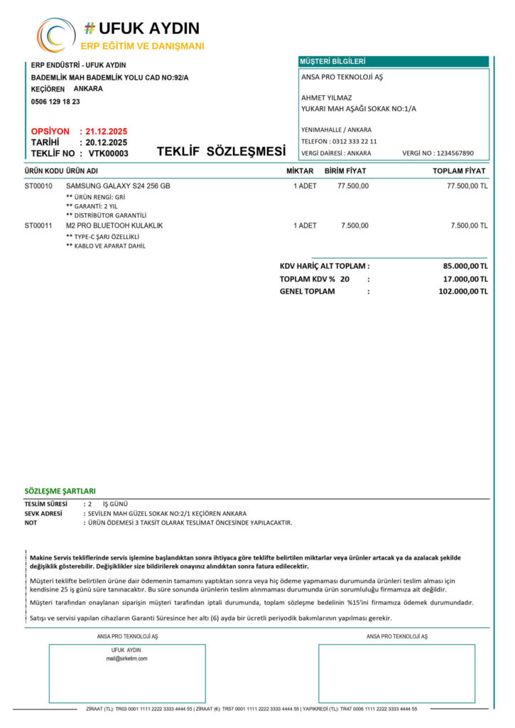 Premium Teklif Tasarımı 3