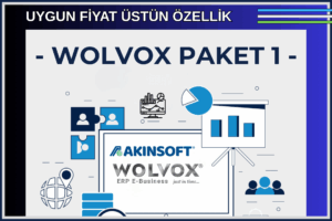 AKINSOFT Wolvox Wolvox Paket-1 (Cari 1, Kasa, Stok 1, Fatura, Transfer, Analiz)