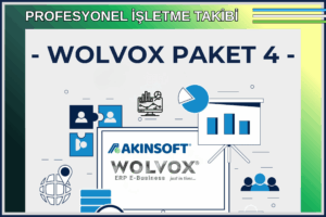 AKINSOFT Wolvox Wolvox Paket-4 (Cari 1, Kasa, Stok 1, Fatura, Çek Senet, İrsaliye, Teklif, Sipariş, Döviz Takip, Depo, Banka, Transfer, Analiz)