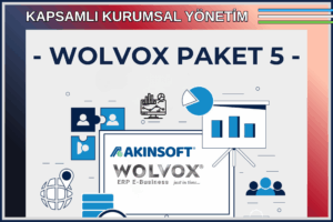 AKINSOFT Wolvox Wolvox Paket-5 (Cari 1, Kasa, Stok 1, Fatura, Çek Senet, İrsaliye, Teklif, Sipariş, Döviz Takip, Depo, Banka, Kartoteks, Pazarlama, Üretim, Seri No-Garanti, Taksit Takip, Servis, Transfer, Analiz)